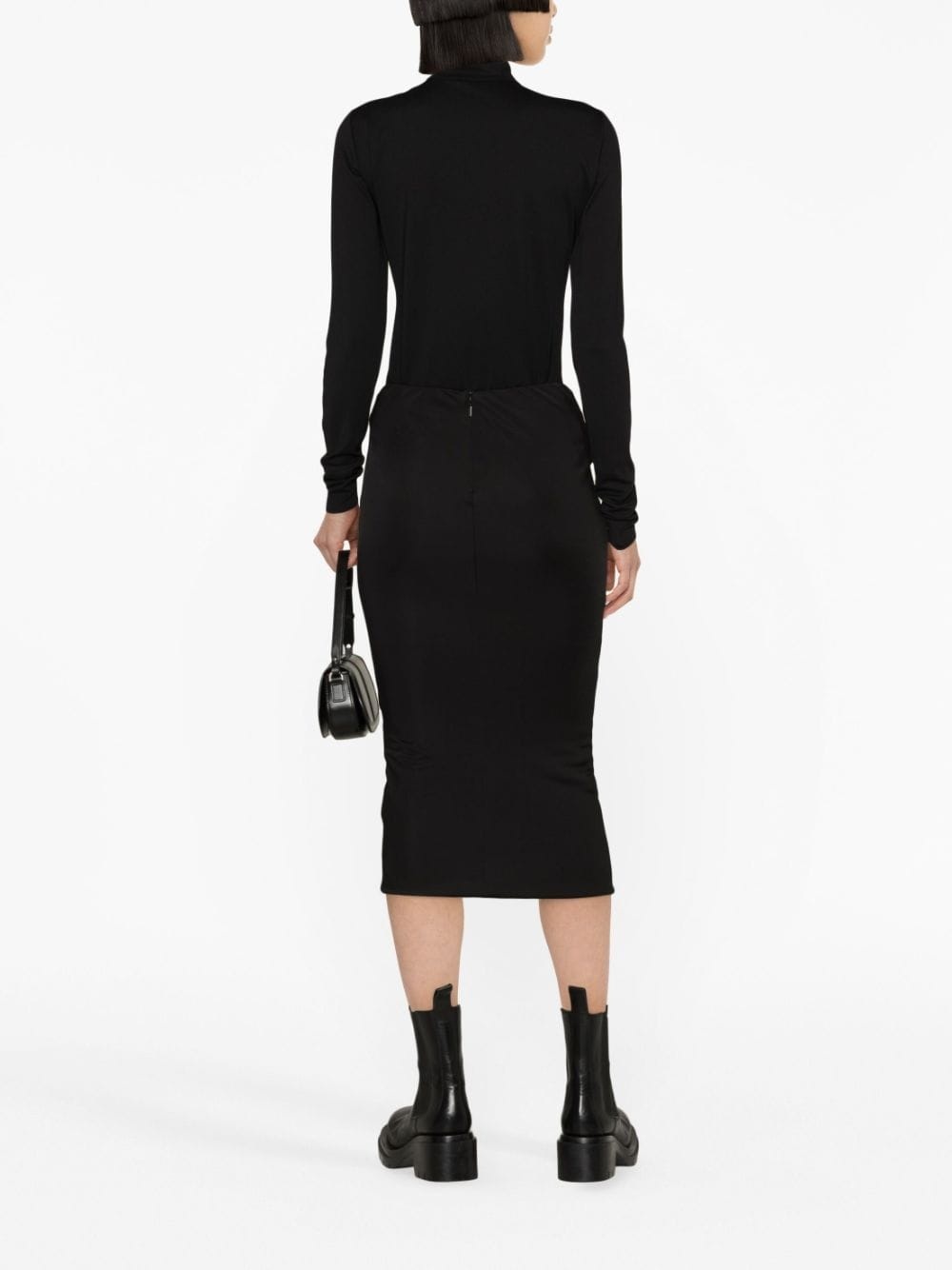 x Dua Lipa knotted midi skirt - 4
