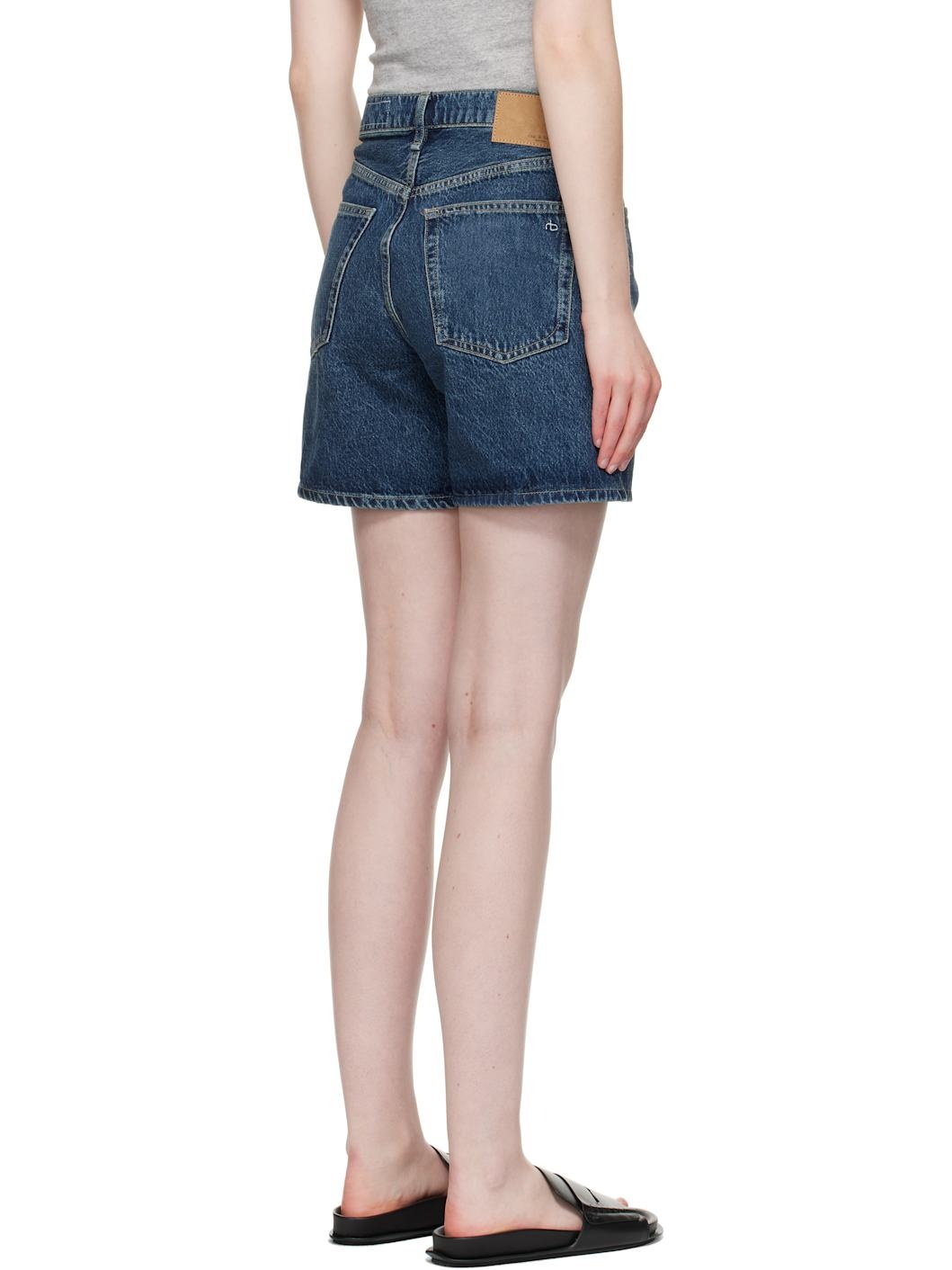 Blue Kaia Denim Shorts - 3