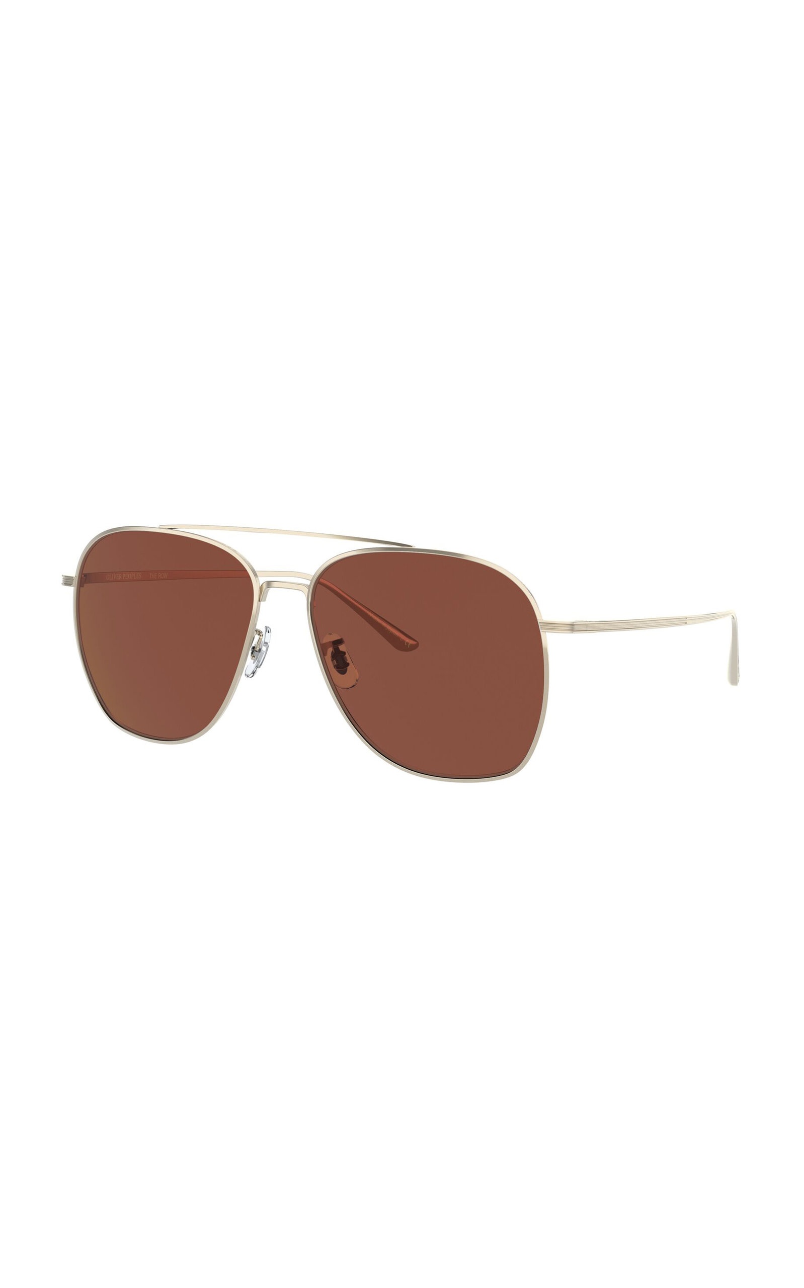 Ellerston Gold-Tone Aviator Sunglasses burgundy - 3