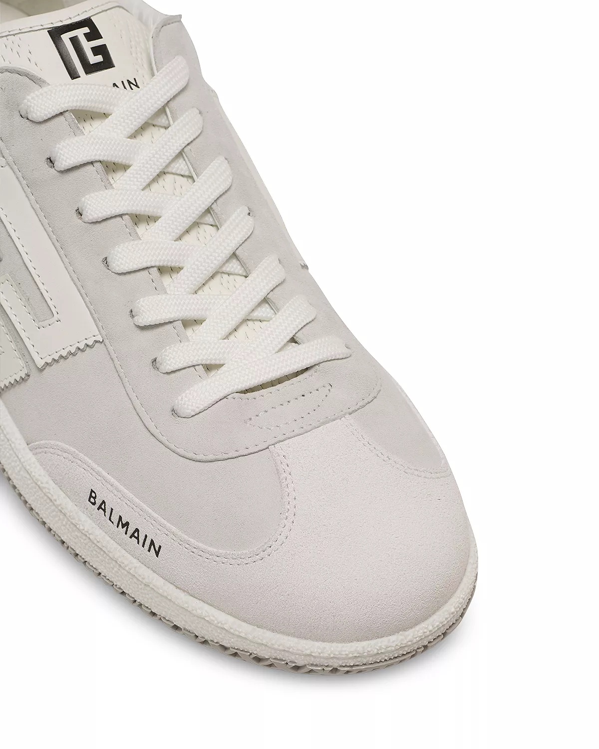 Men's Swan Suede & Patent Leather Sneaker - 6
