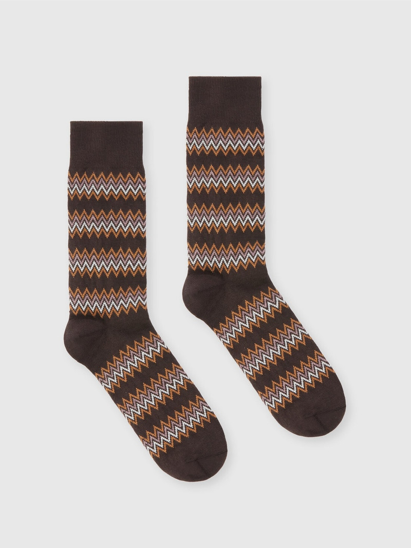 Cotton jacquard blend socks 1