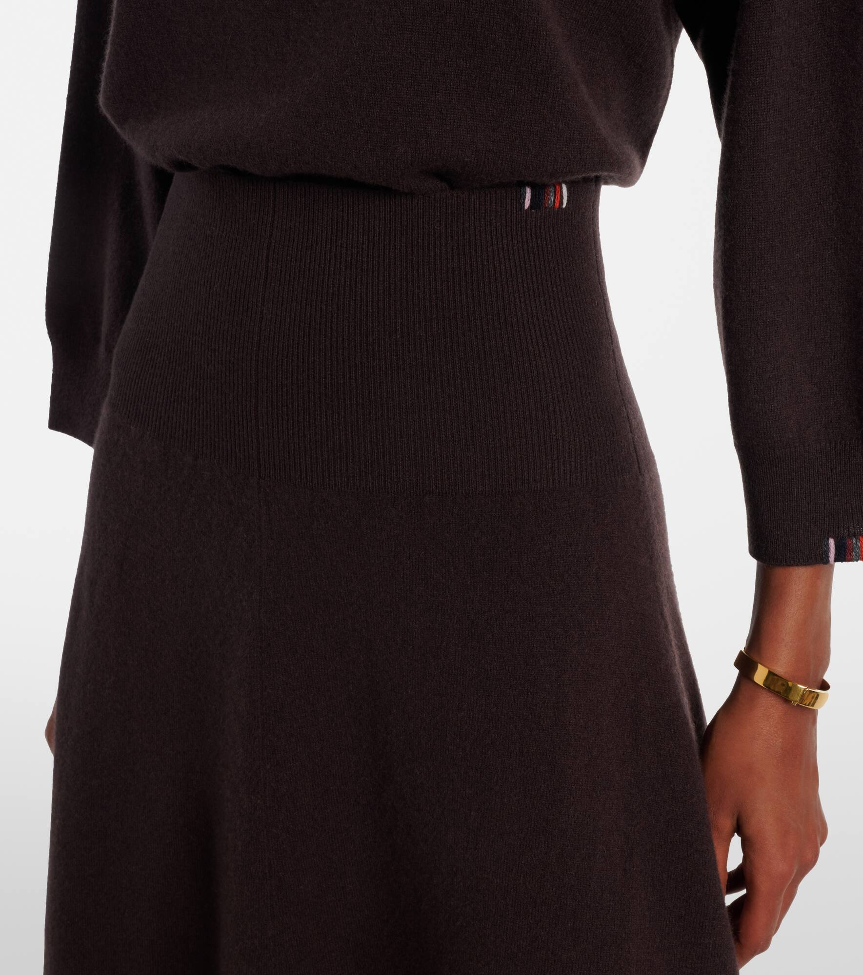 N°388 Ease cashmere-blend maxi skirt - 4