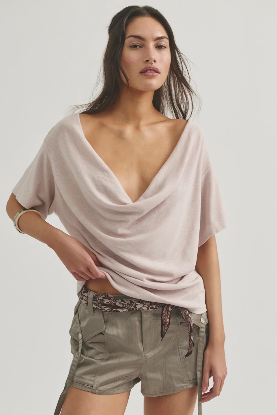 We The Free Waterfall Cowl-Neck Top - 1