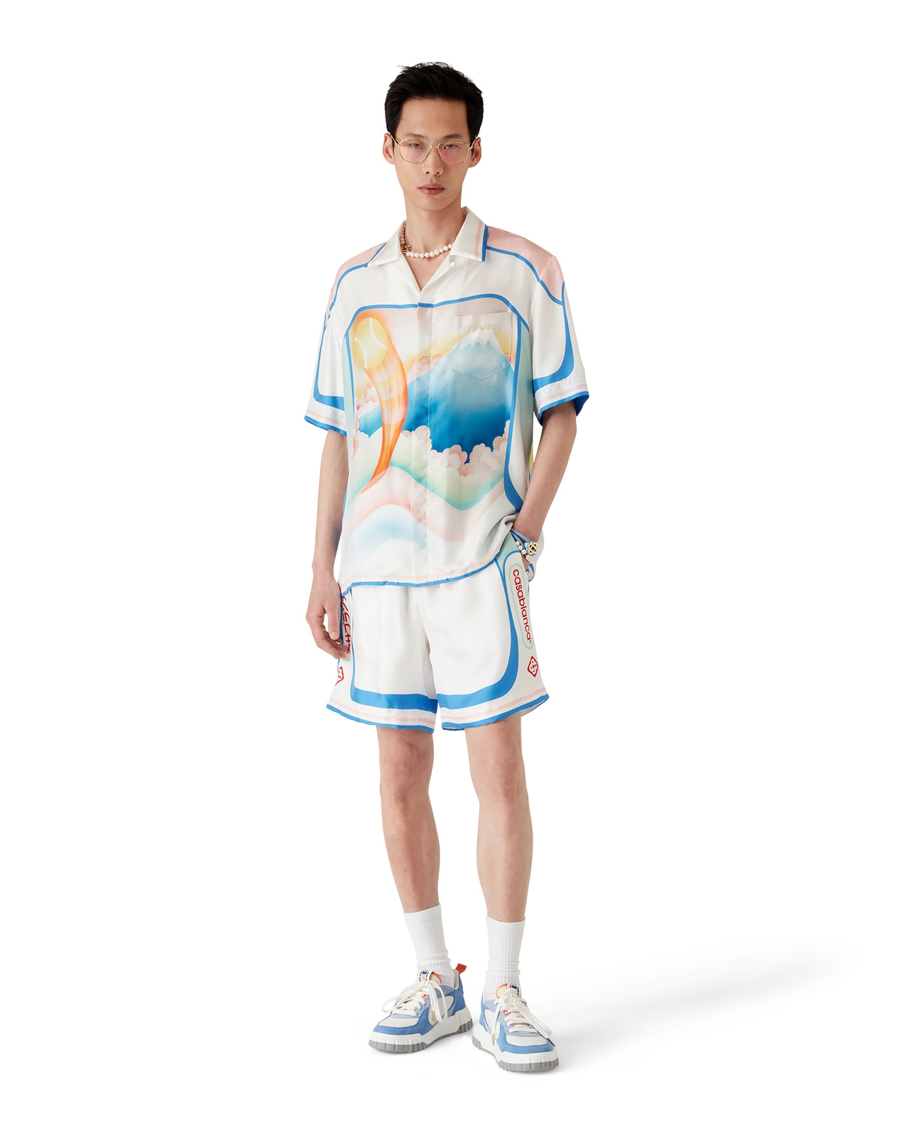 Fuji Dream Silk Shorts | Casablanca Paris - 2