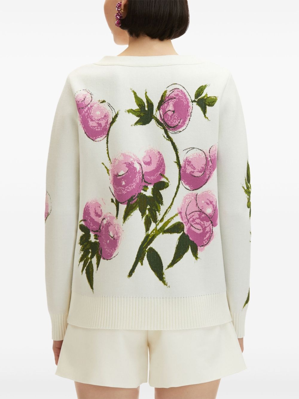 Painted Roses cardigan - 5