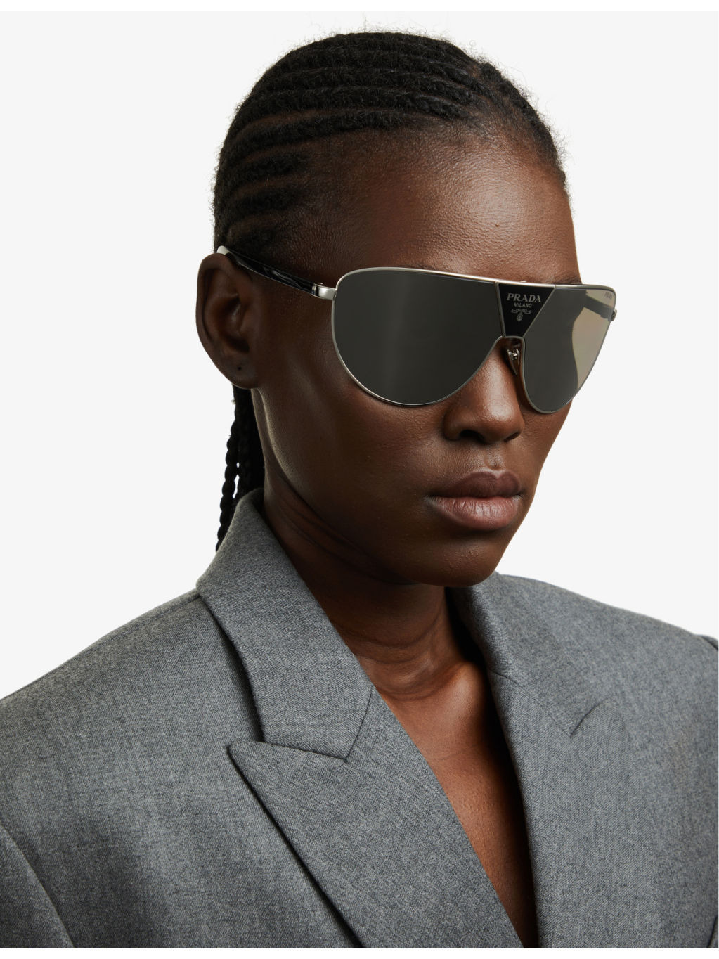 PR 69ZS shield-frame metal sunglasses - 2