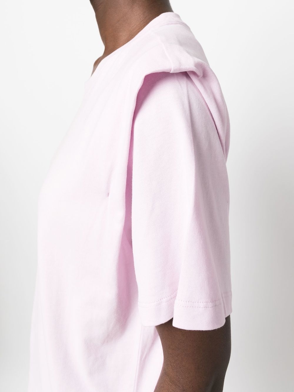 Zelitos pleat-detail T-shirt - 5