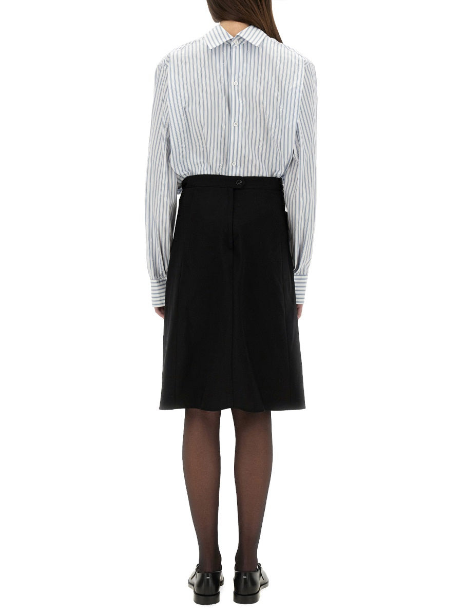 Maison Margiela Women Inverted Striped Dress-Shirt - 3