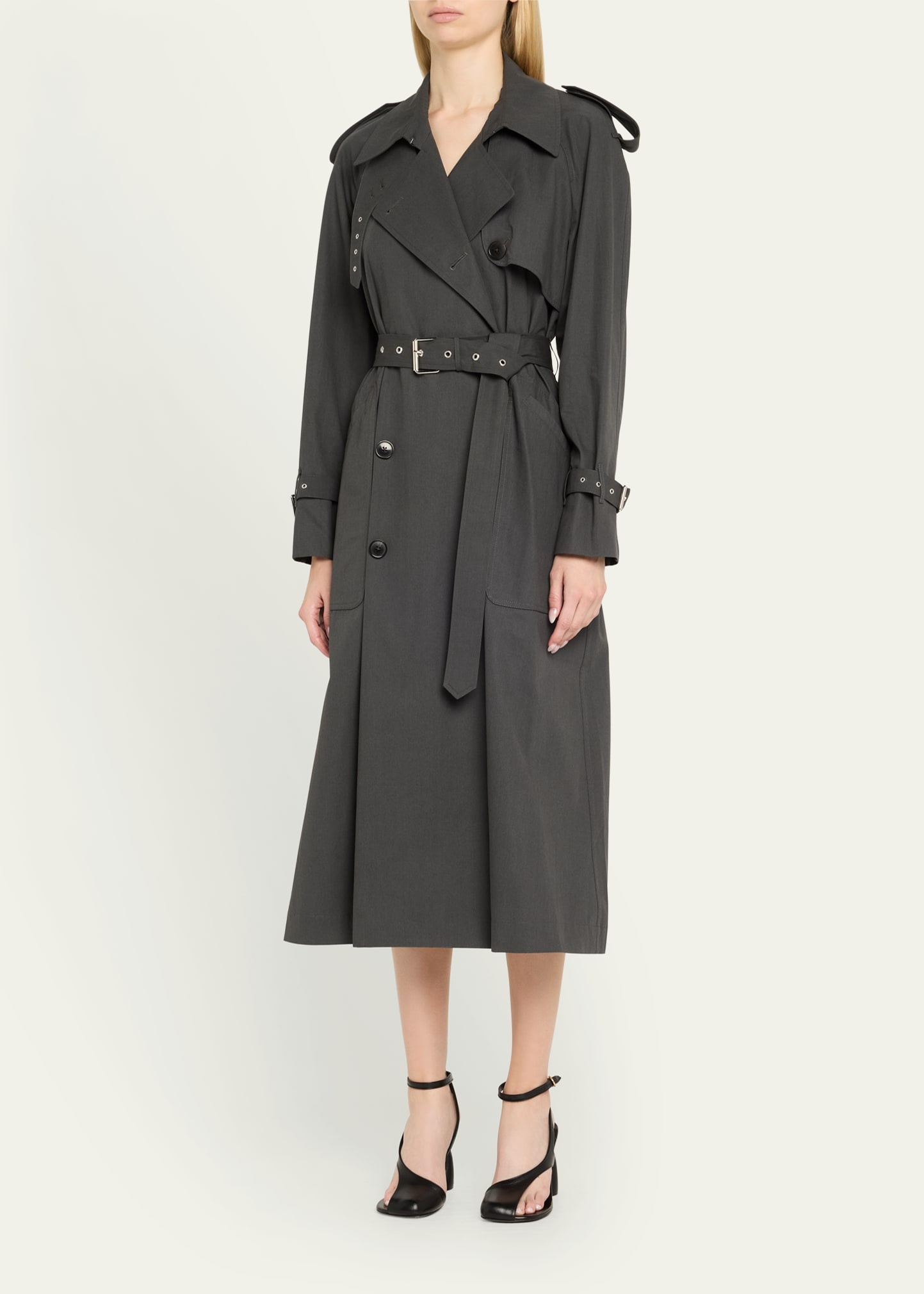 Risto Cotton Belted Trench Coat - 4