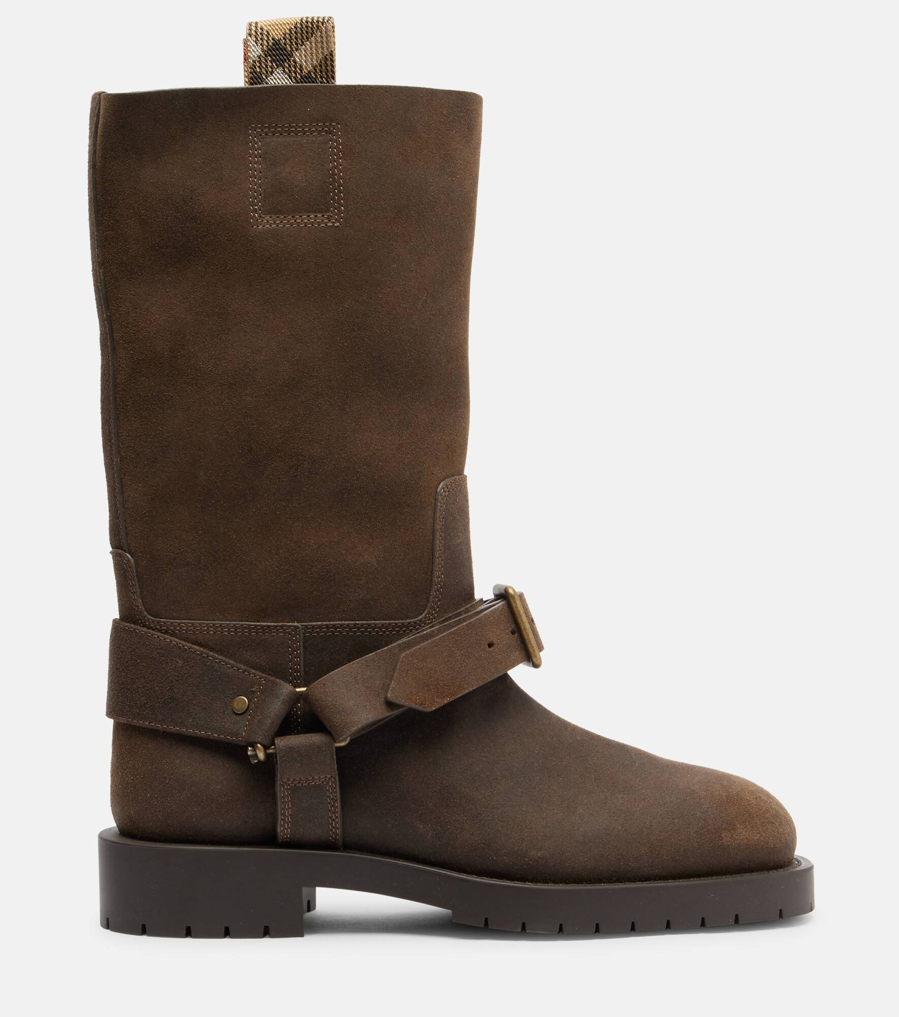 Soft Saddle suede knee-high boots - 4