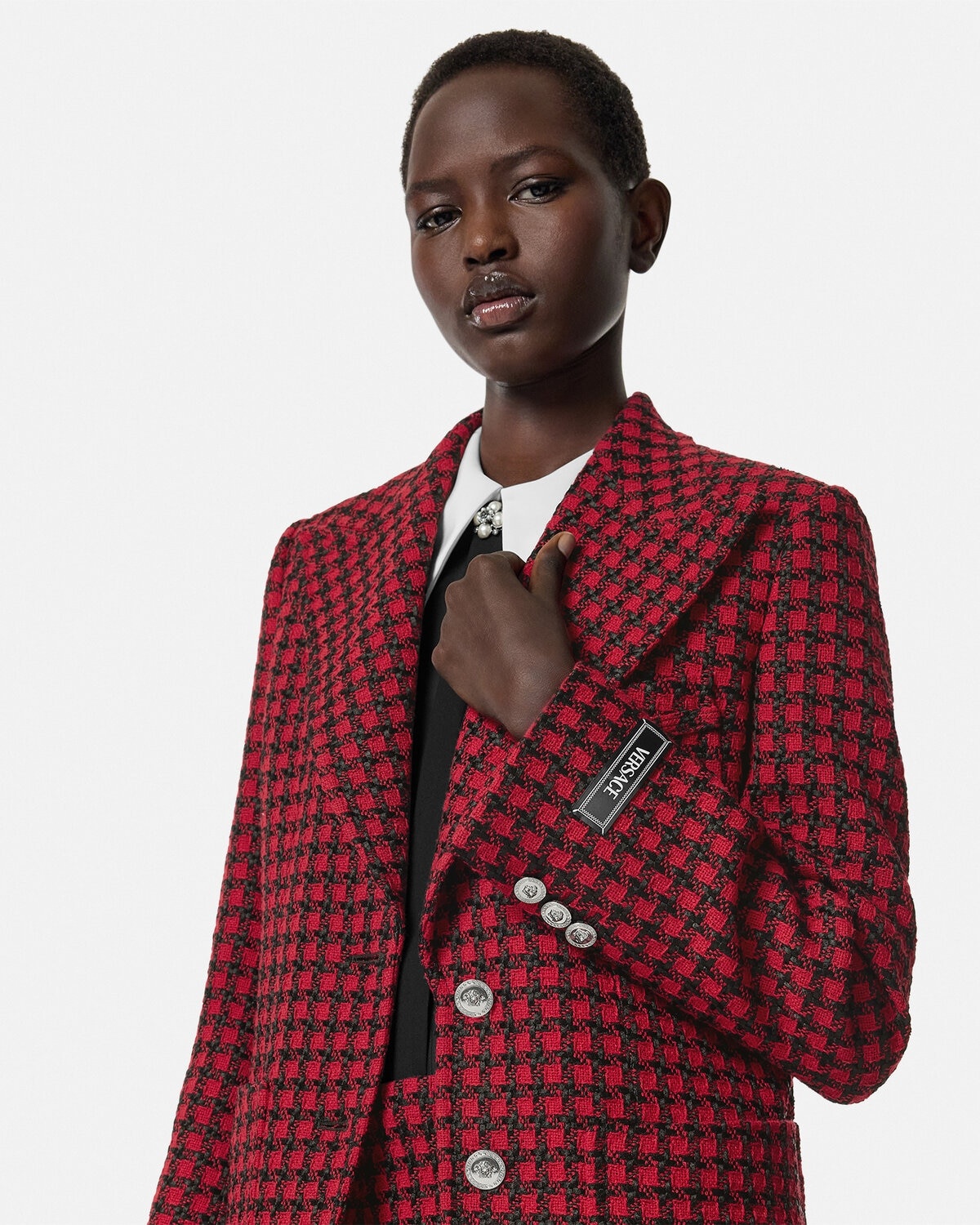 Tweed Masculine Blazer - 3