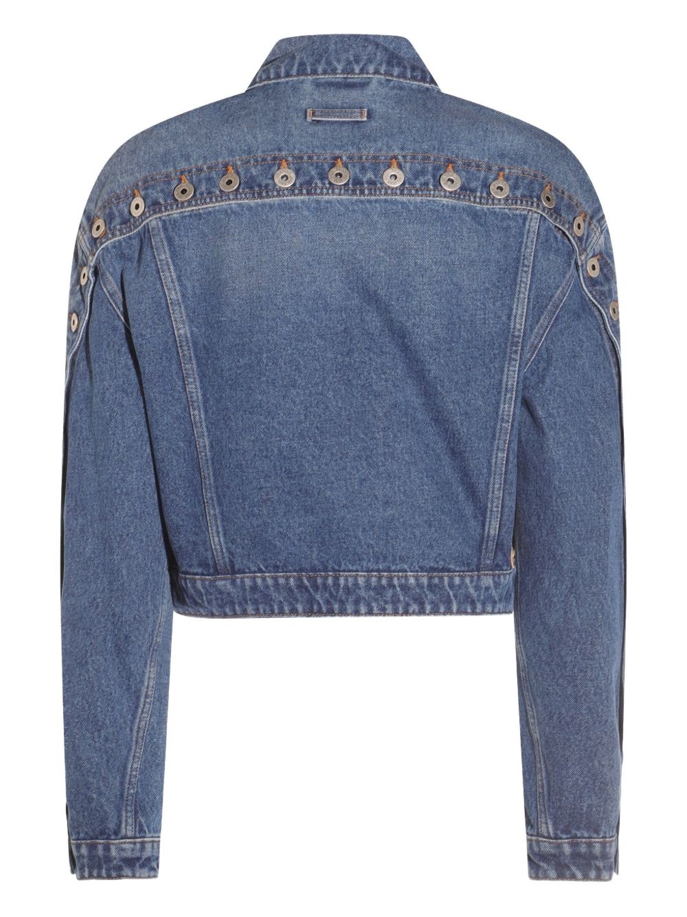 cropped denim jacket - 2