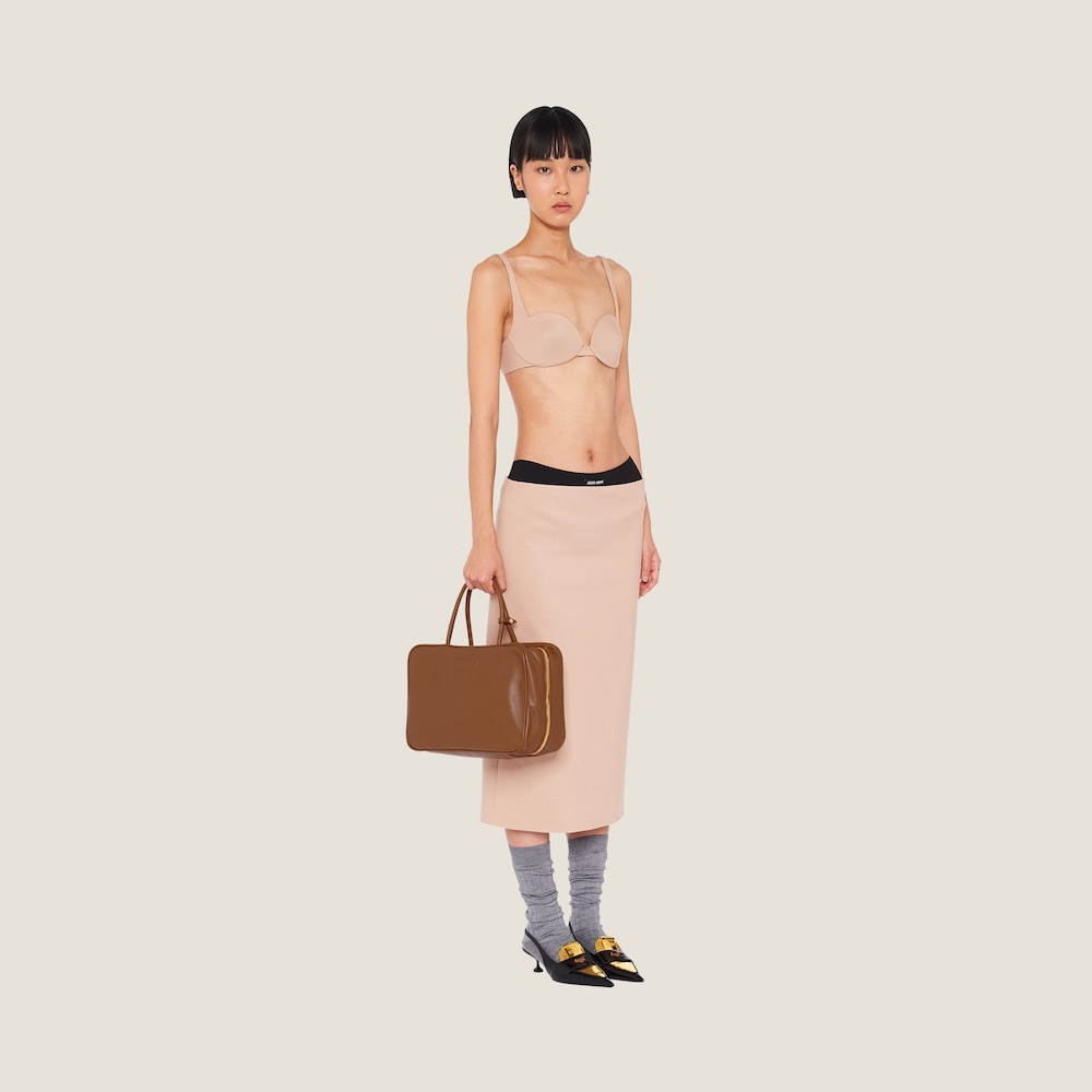 Leather top-handle bag - 4