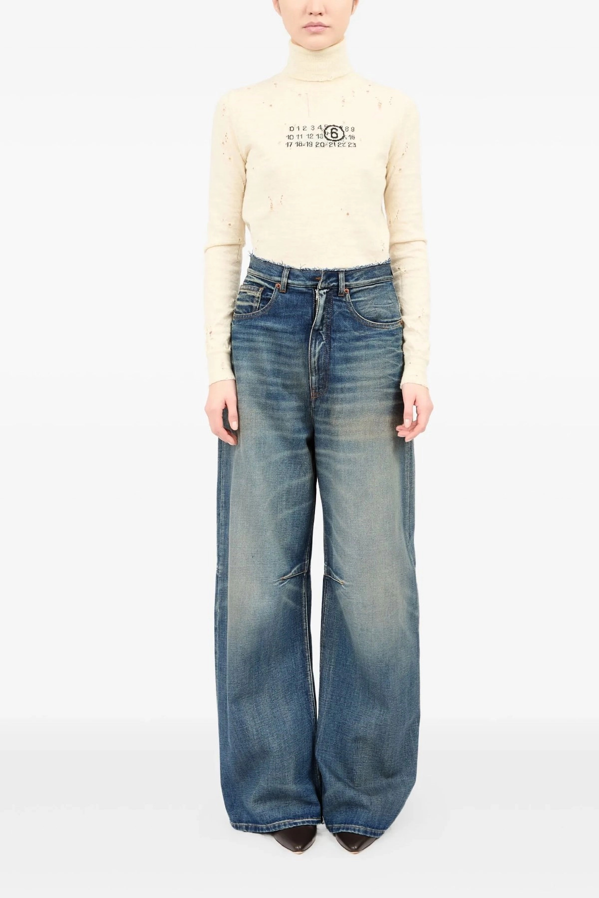 Raw cut band jeans - 2