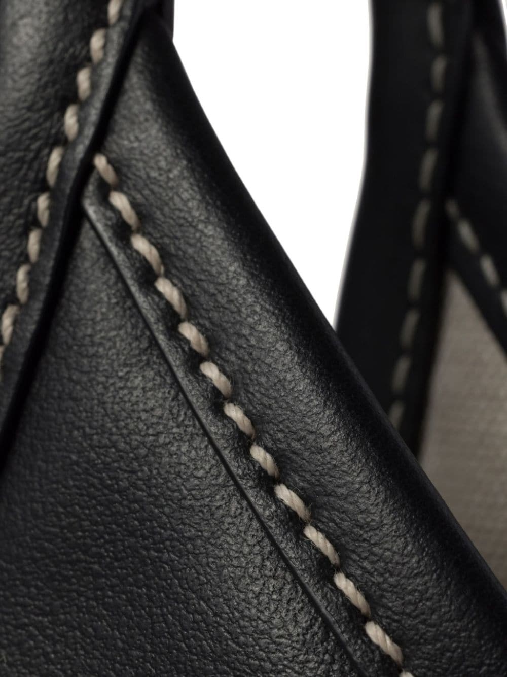 Ivy leather tote bag - 7