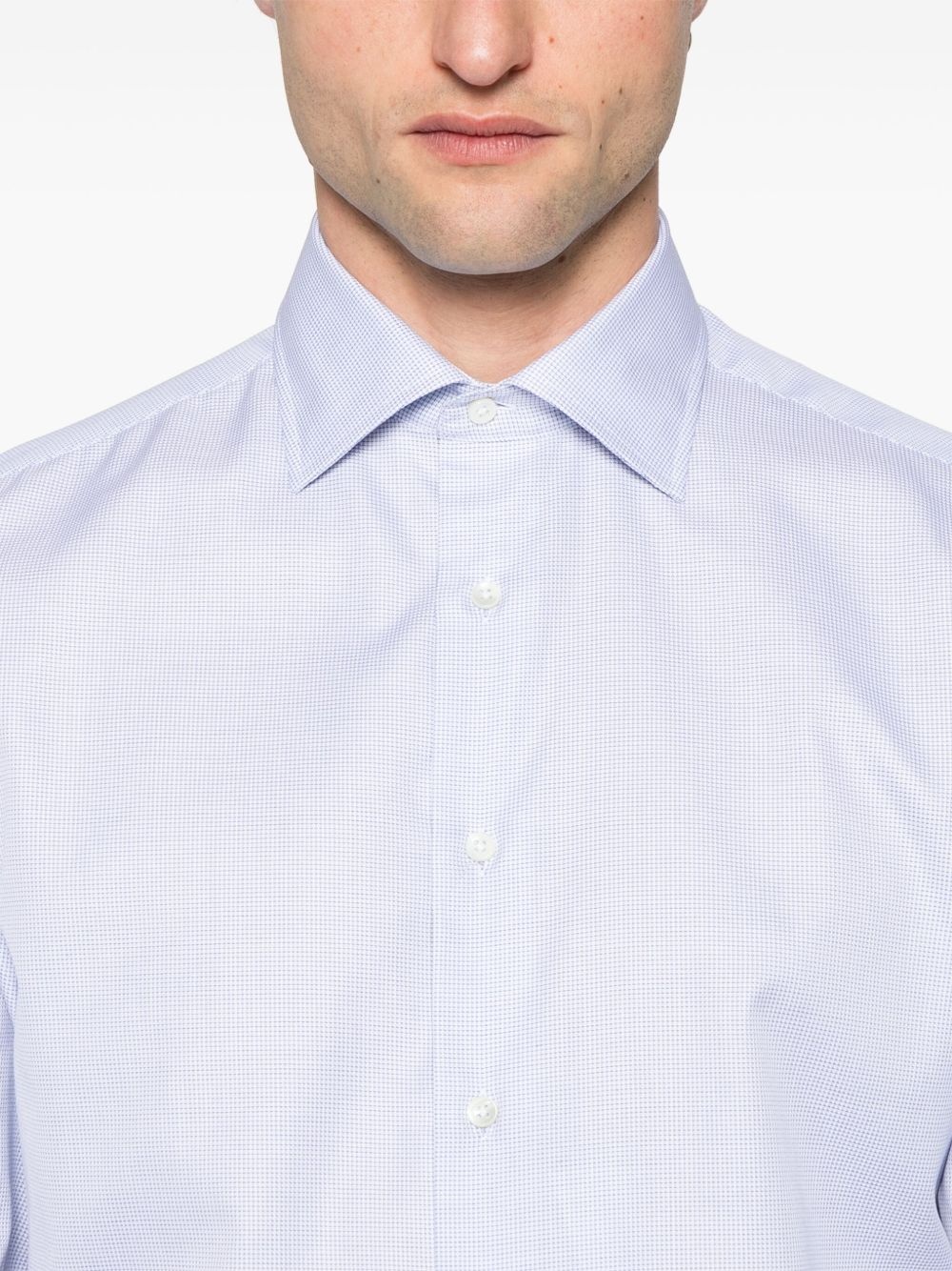 mini-check shirt - 5