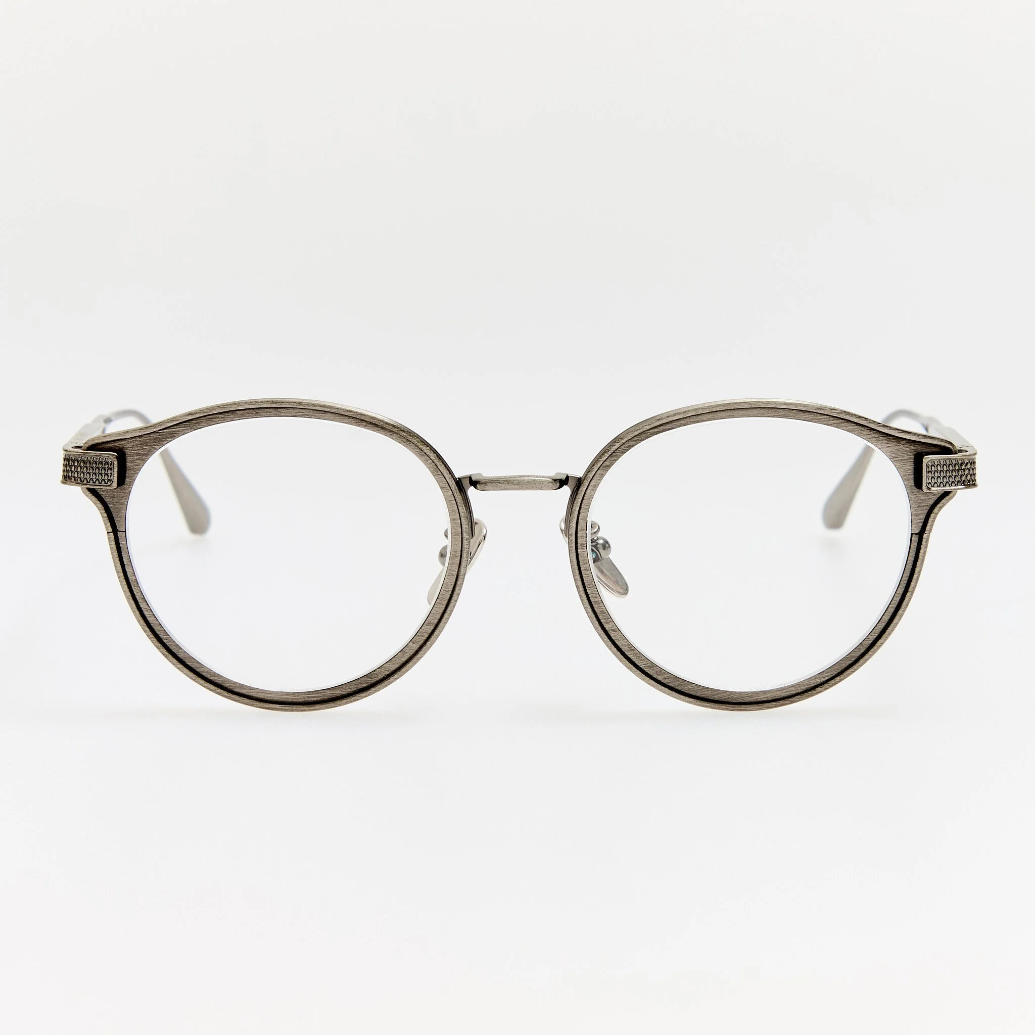 Anthony Oval Optical Frame in Antique Silver - 1