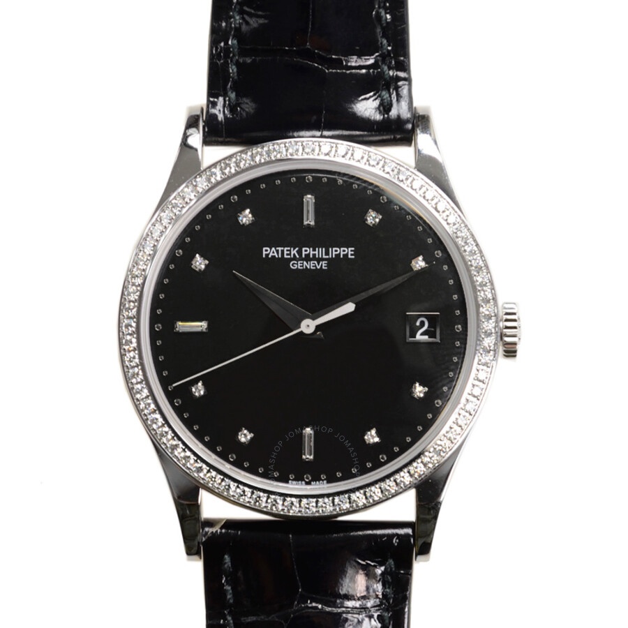Patek Philippe Calatrava Automatic Diamond Black Dial Men's Watch 5297G-001 - 2
