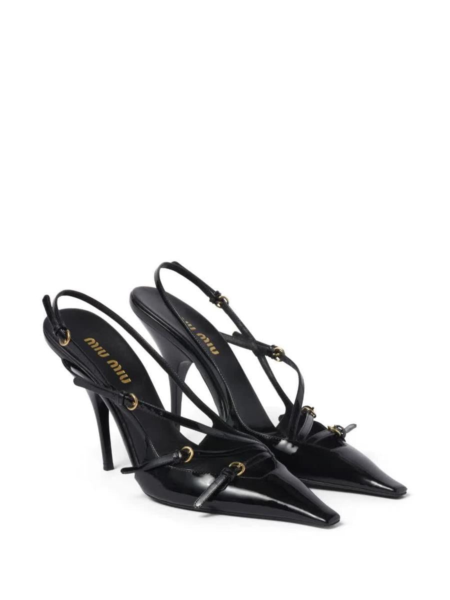 Miu Miu MIU MIU PATENT LEATHER PUMPS SHOES baltini REVERSIBLE