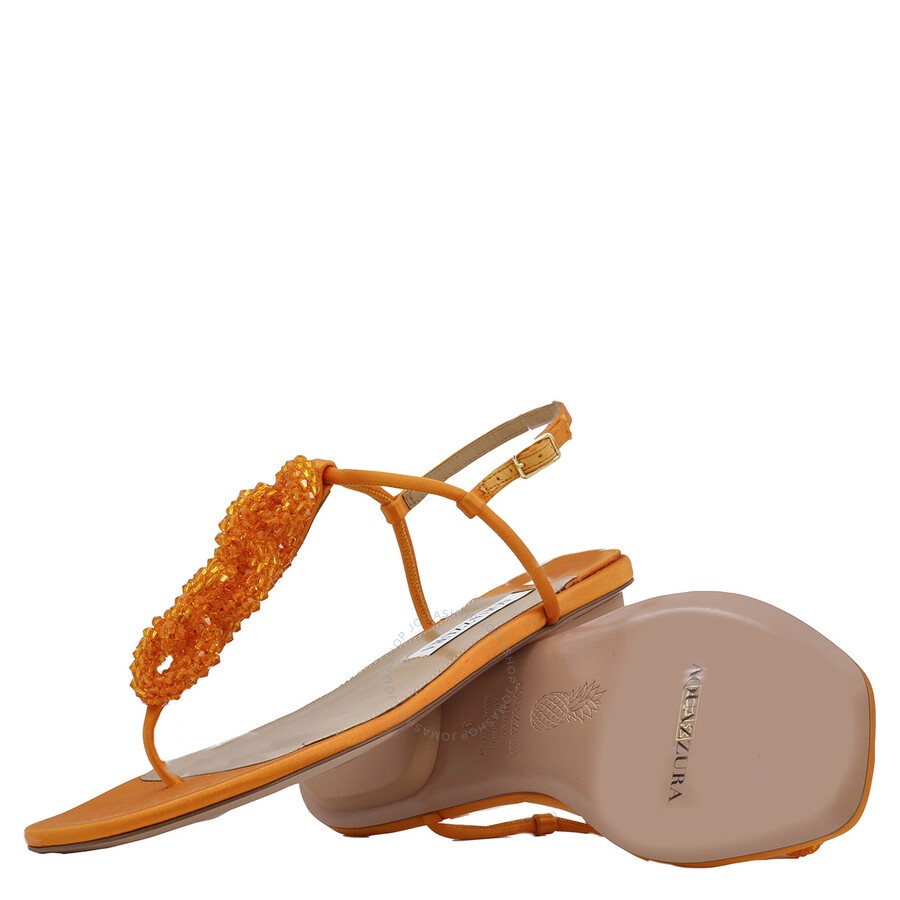 Aquazzura Ladies Mango Chain Of Love Flat Sandals - 2