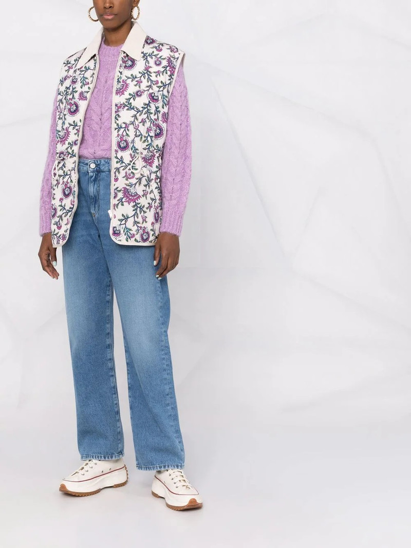 Isabel Marant floral-print gilet outlook