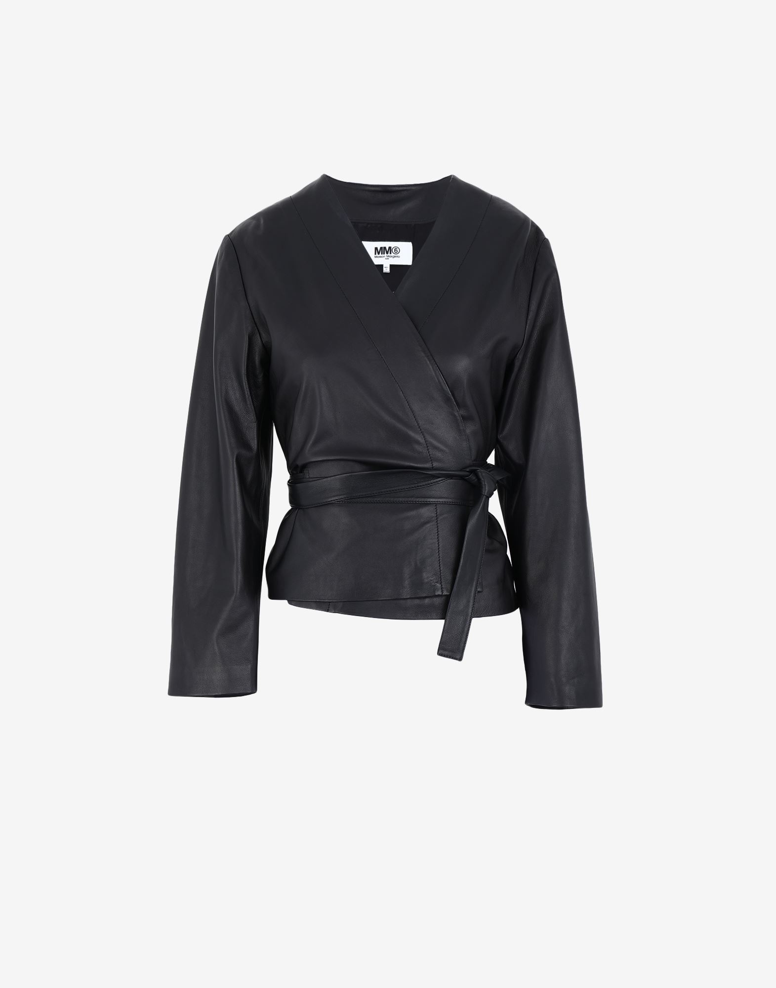 Leather wrap jacket - 1