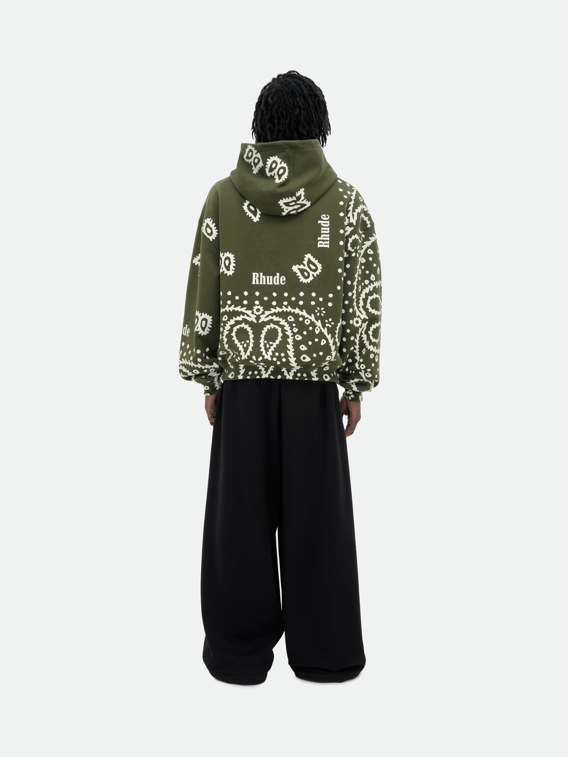 BANDANA PRINT HOODIE - 4