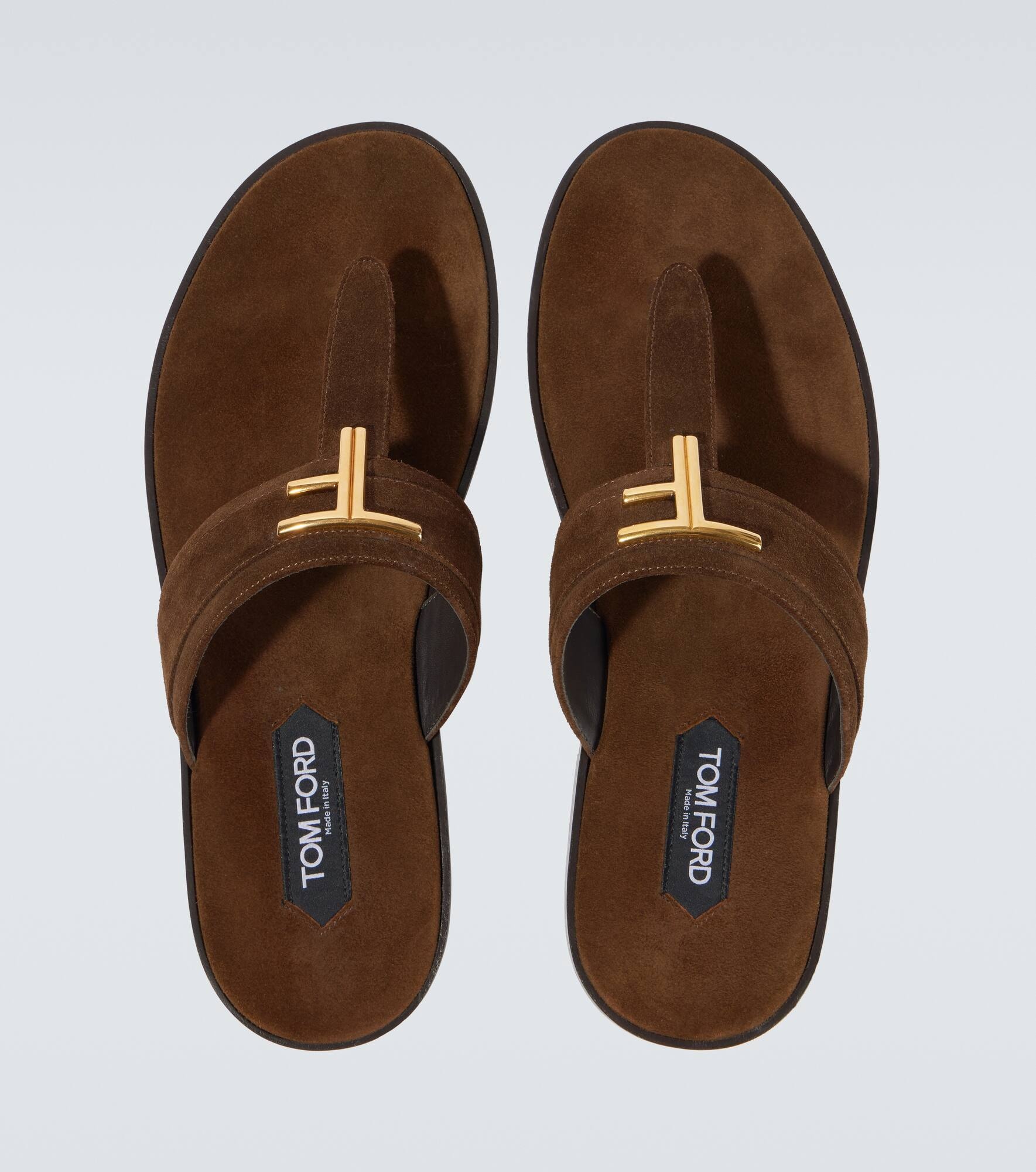Brighton TF suede thong sandals - 4