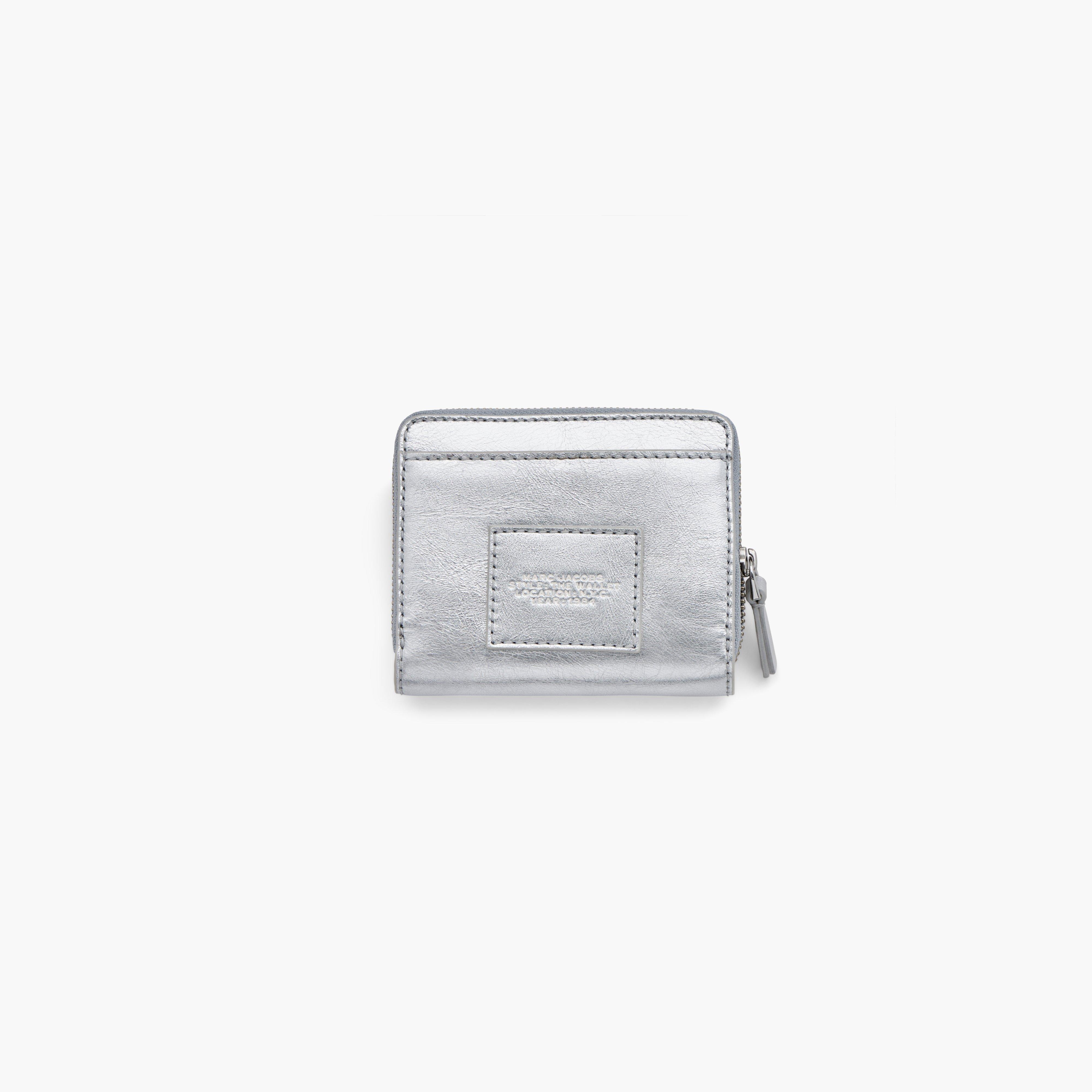 THE METALLIC LEATHER MINI COMPACT WALLET - 3