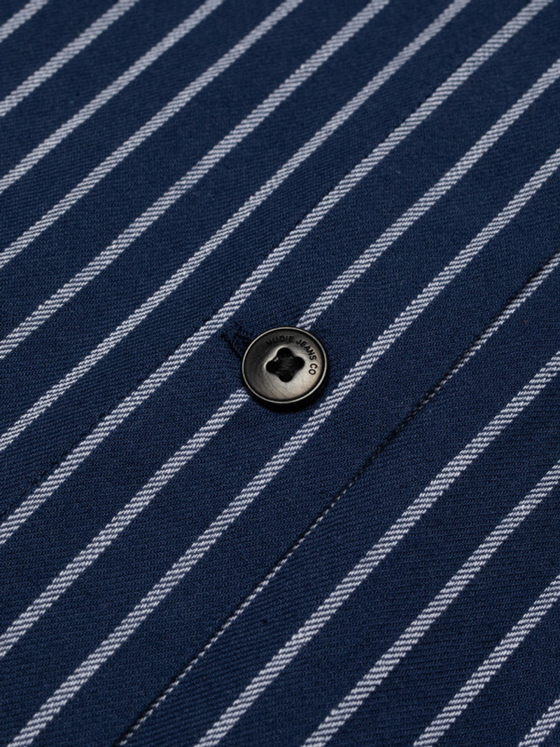 Jutta Shirt Striped Cotton Blue 3