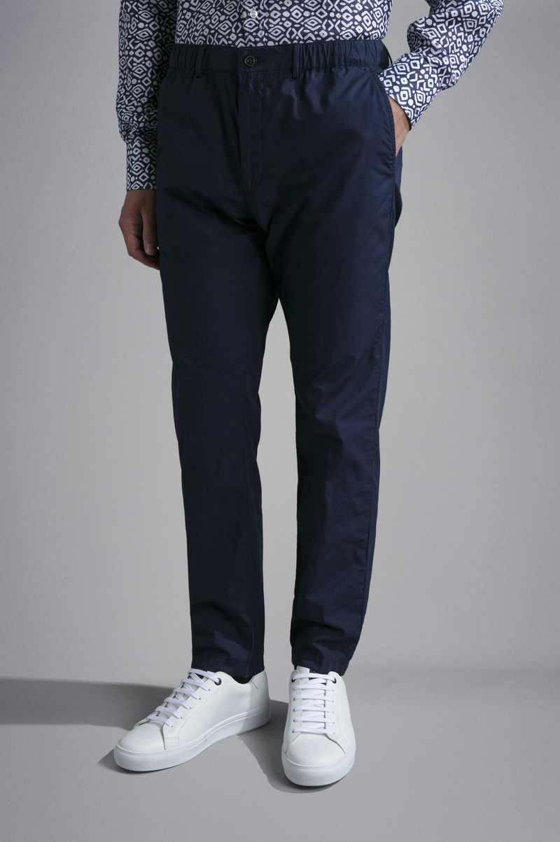 ULTRA-LIGHT POPLIN COTTON CHINO TROUSERS 6