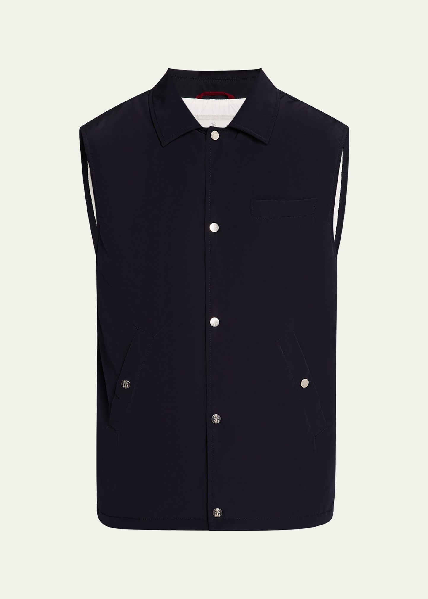 Men's Water Resistant Snap-Front Vest - 1