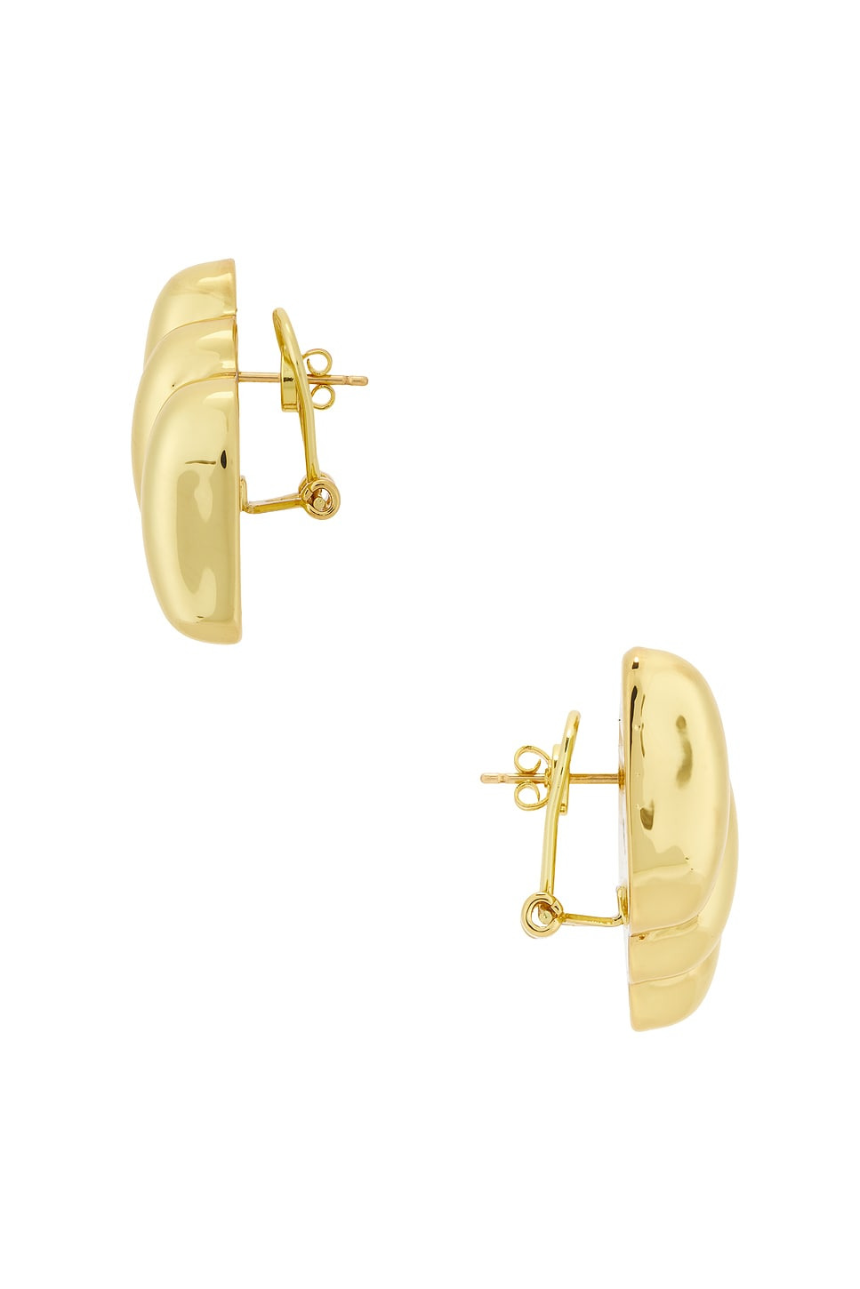 Diagonal Ribbed Earrings - 2