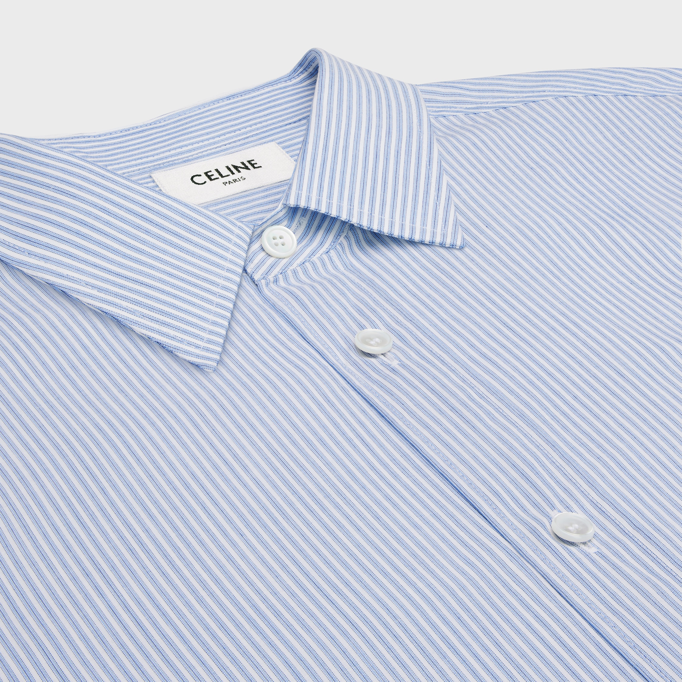 loose shirt in striped cotton - 3