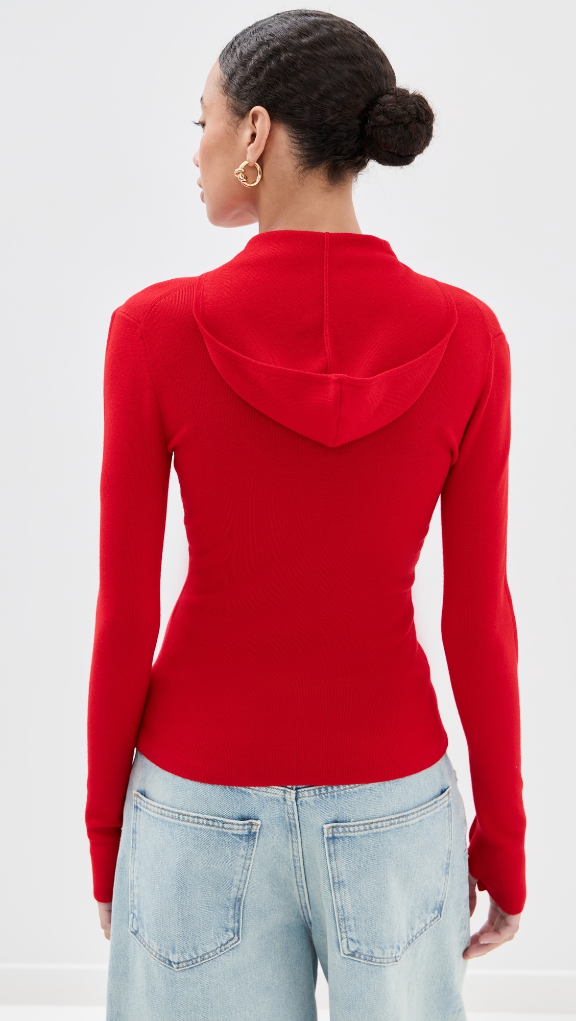 Piping Detail Hooded Top - 2
