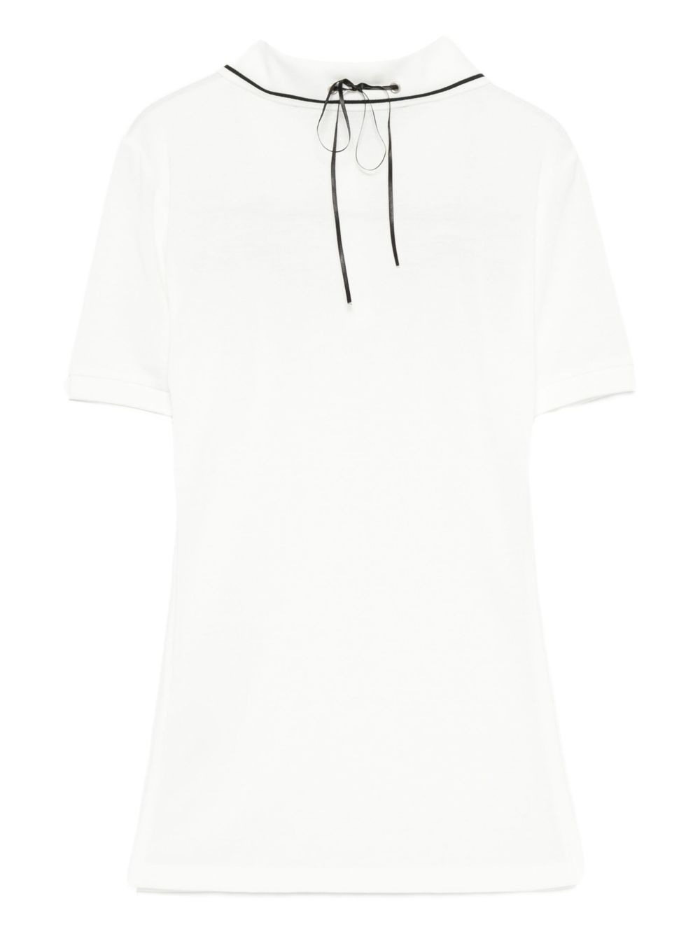 bow-detail polo top - 2