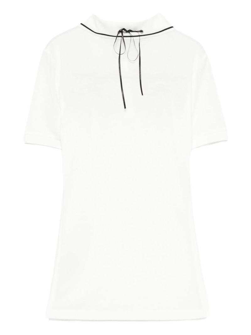 Andersson Bell bow-detail polo top outlook