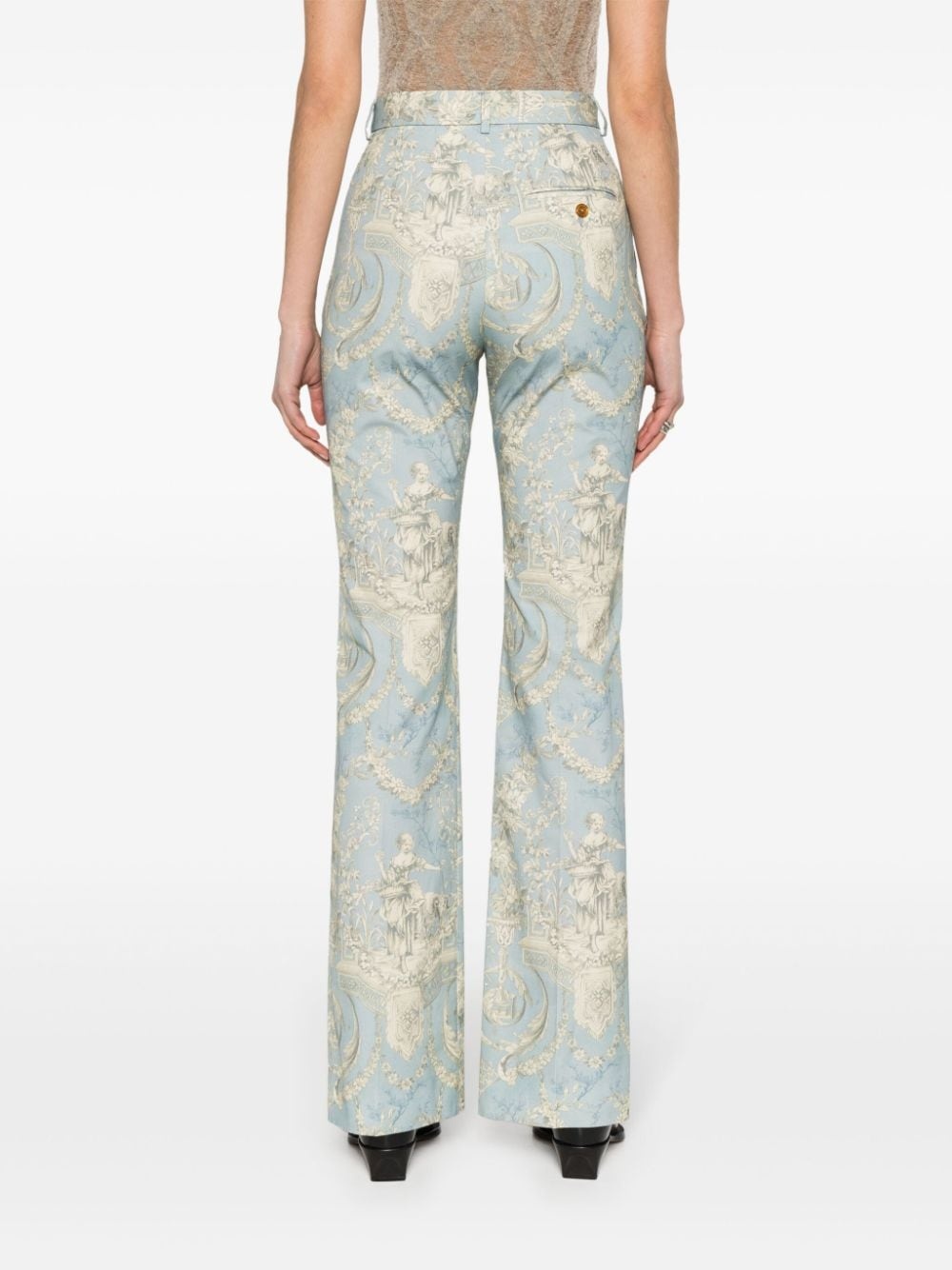 Ray high-waist flared trousers - 4