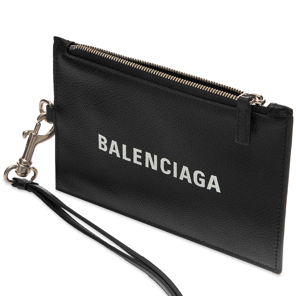 Balenciaga Logo Leather Passport Holder Lanyard - 3