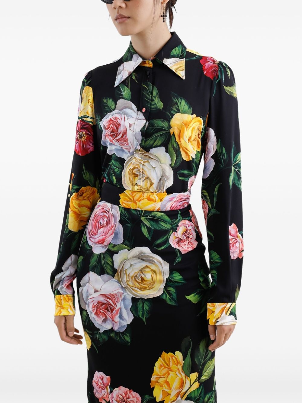 silk-charmeuse shirt - 4