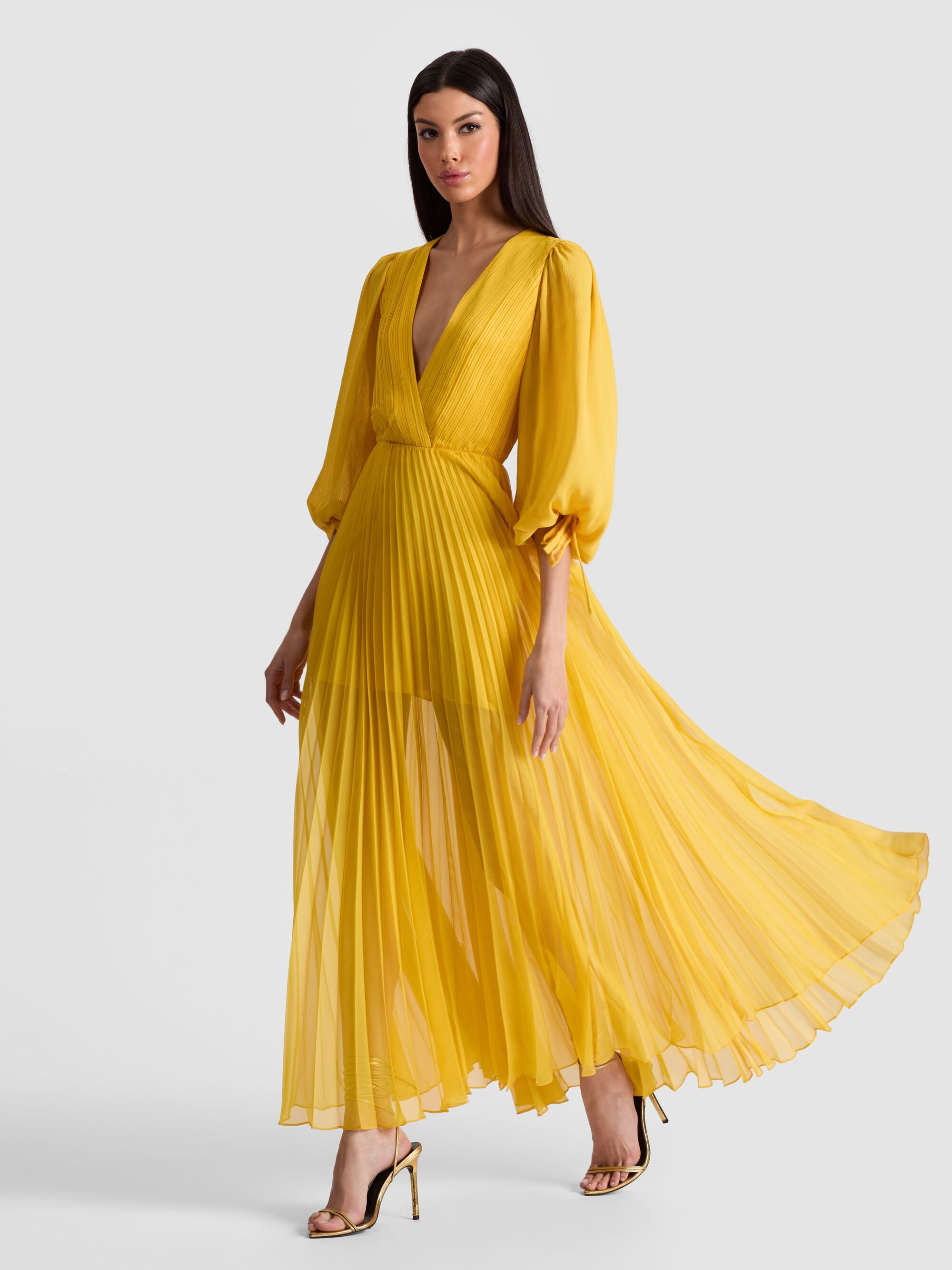 NYA PLEATED MAXI DRESS - 2