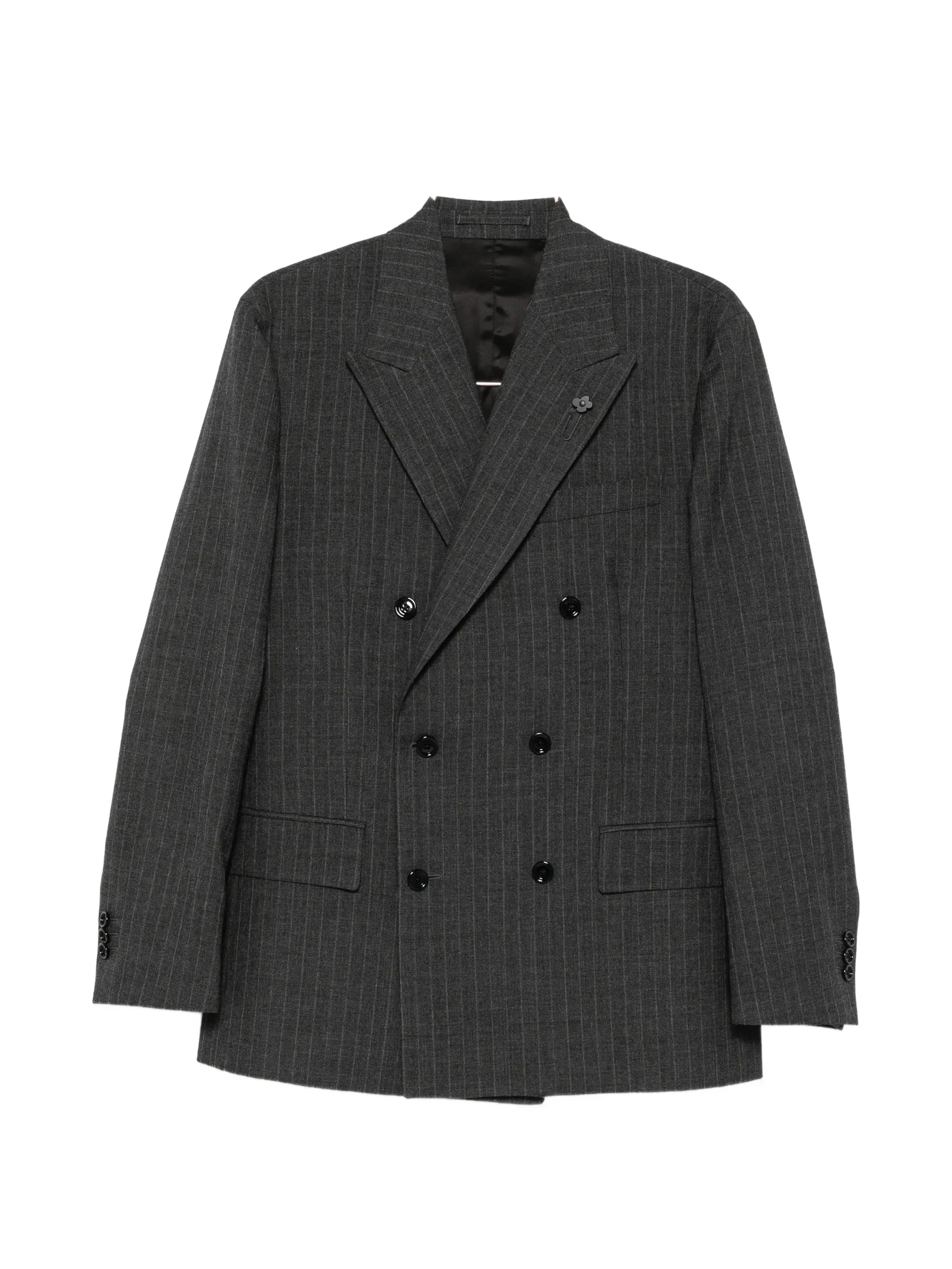 Lardini Pinstripe-pattern Double-breasted Blazer - 1