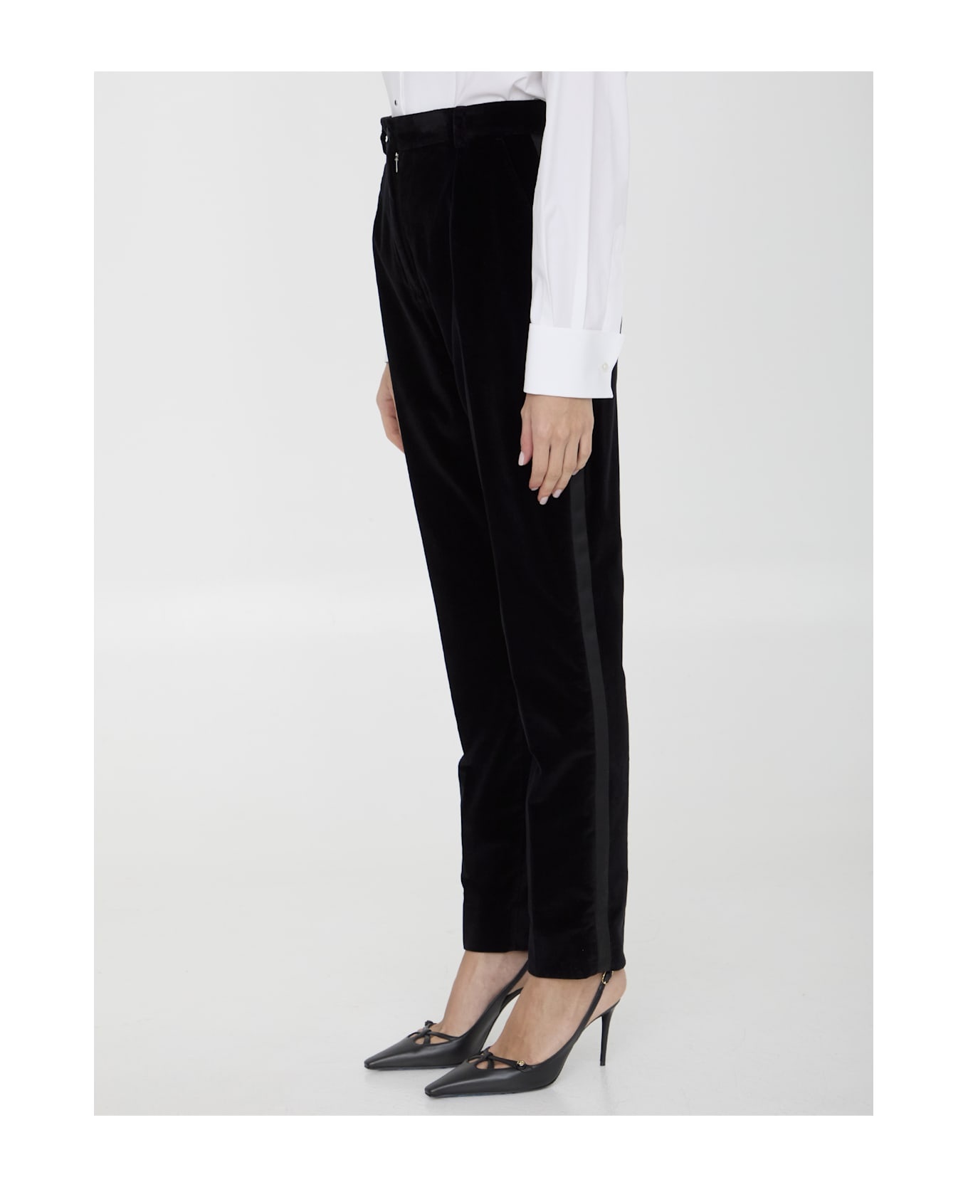 Velvet Tuxedo Pants - 2
