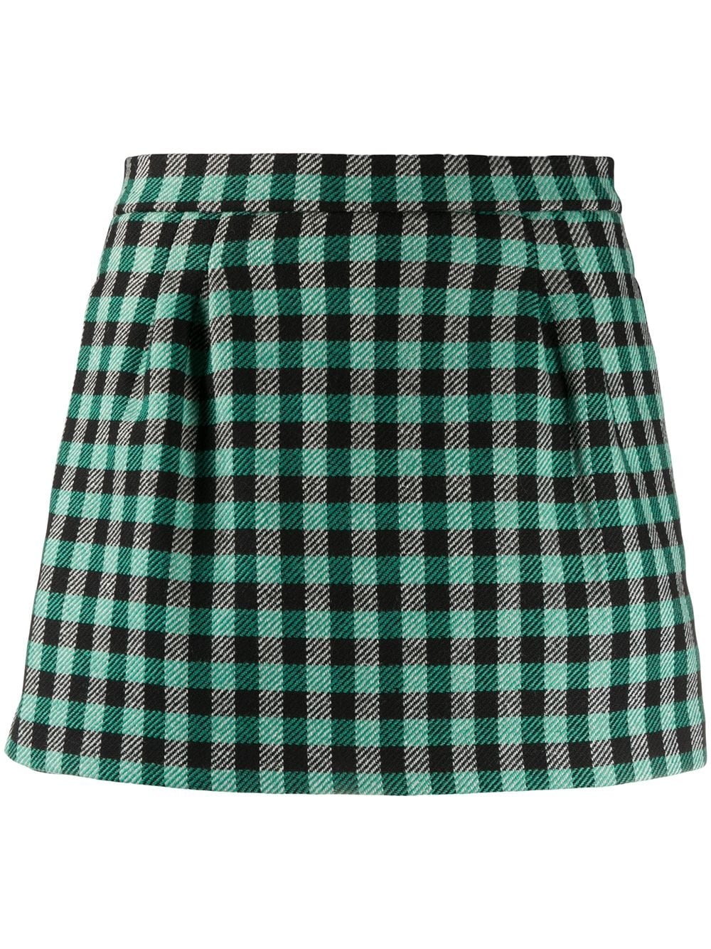 gingham-print skorts - 1