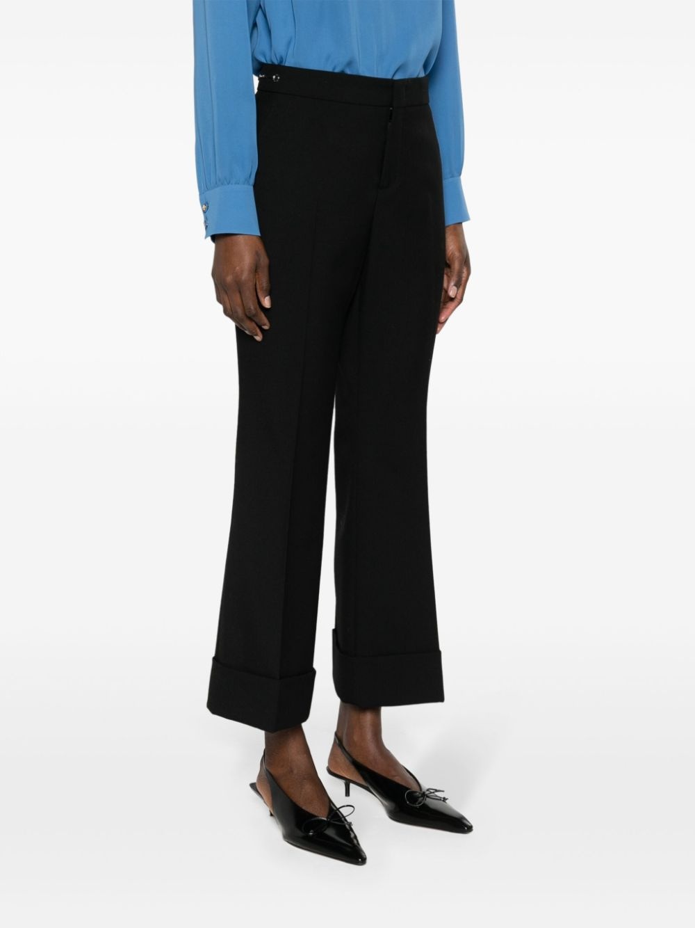 Horsebit-detail wool trousers - 3