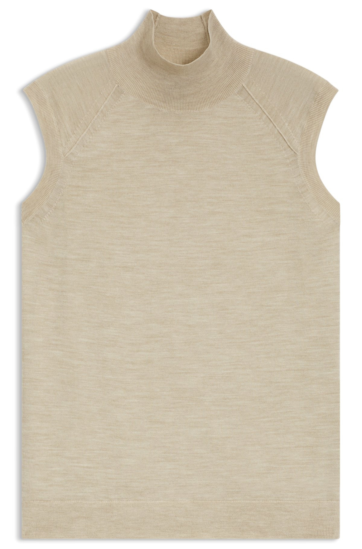 HIGH-NECK TOP IN MERINO WOOL - 1