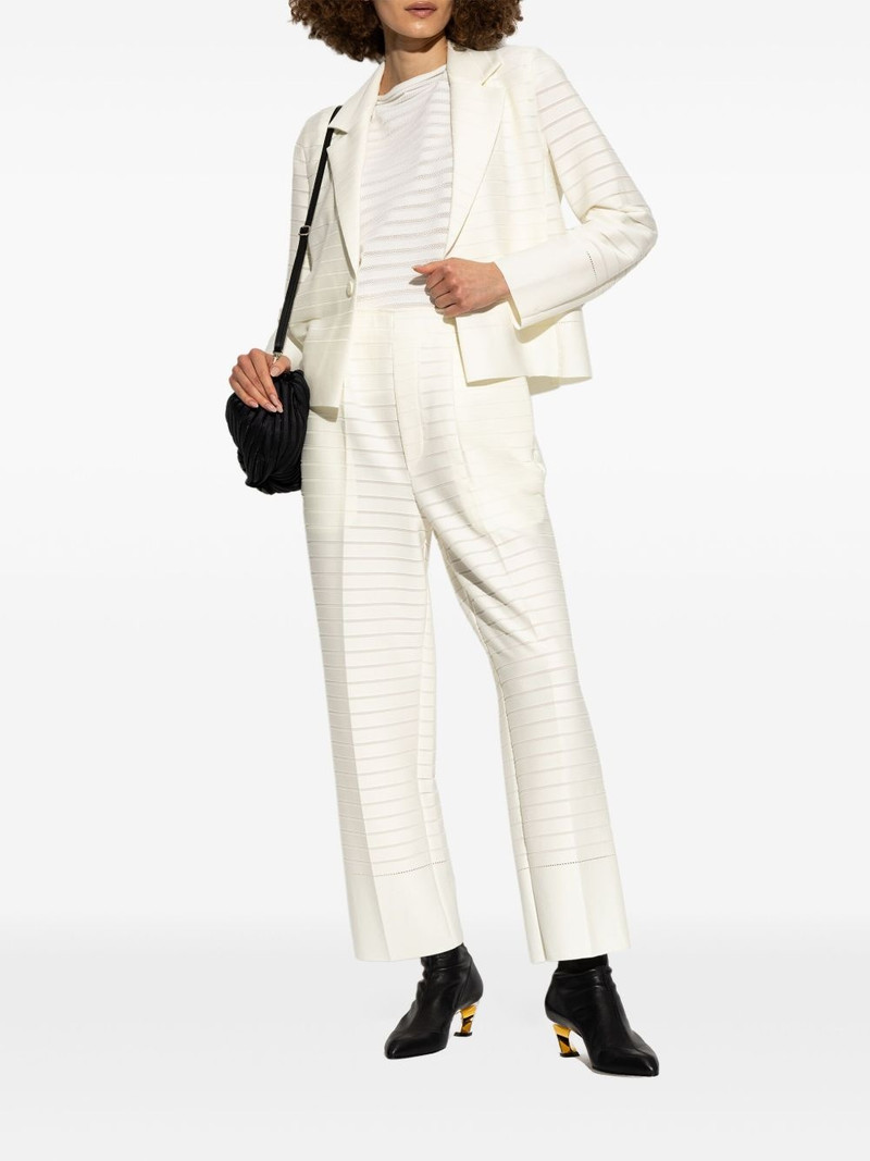 ISSEY MIYAKE ribbed blazer outlook