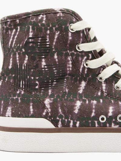 Isabel Marant Benkeenh high-top tie-dyed canvas trainers outlook