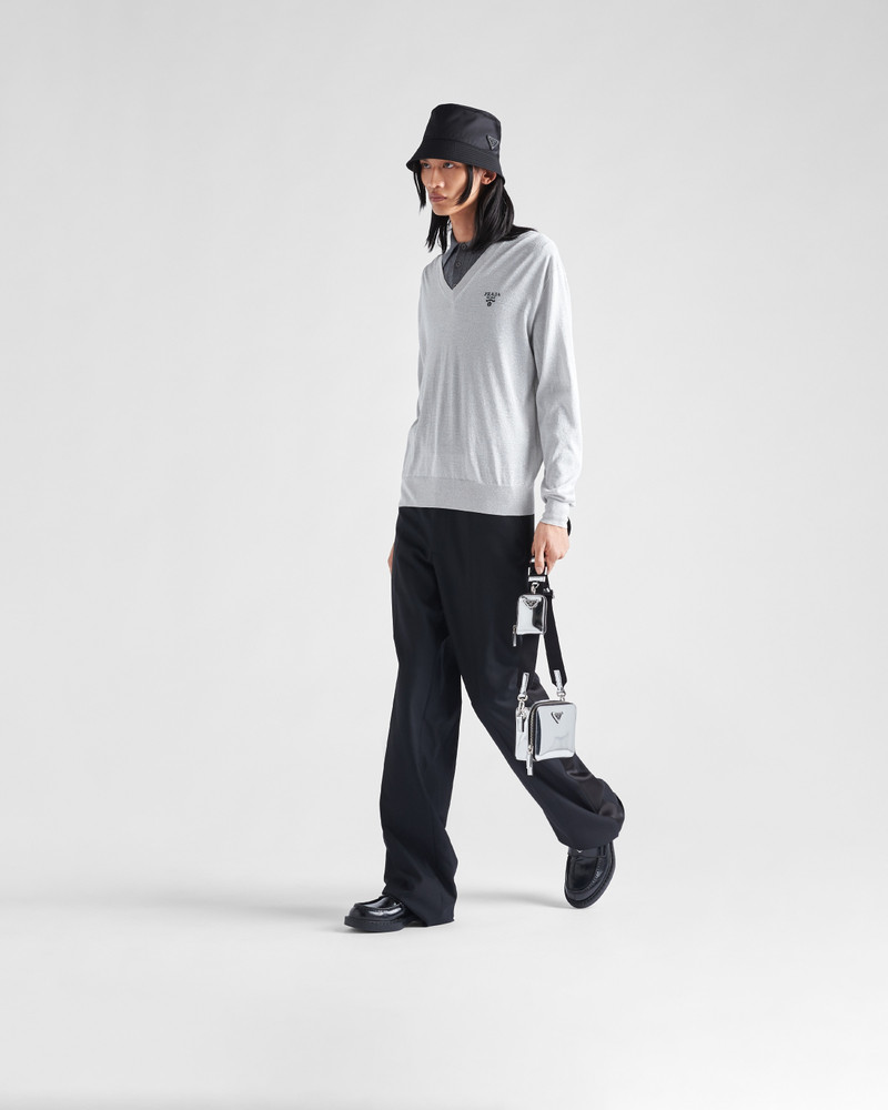 Small Prada Brique leather bag 8