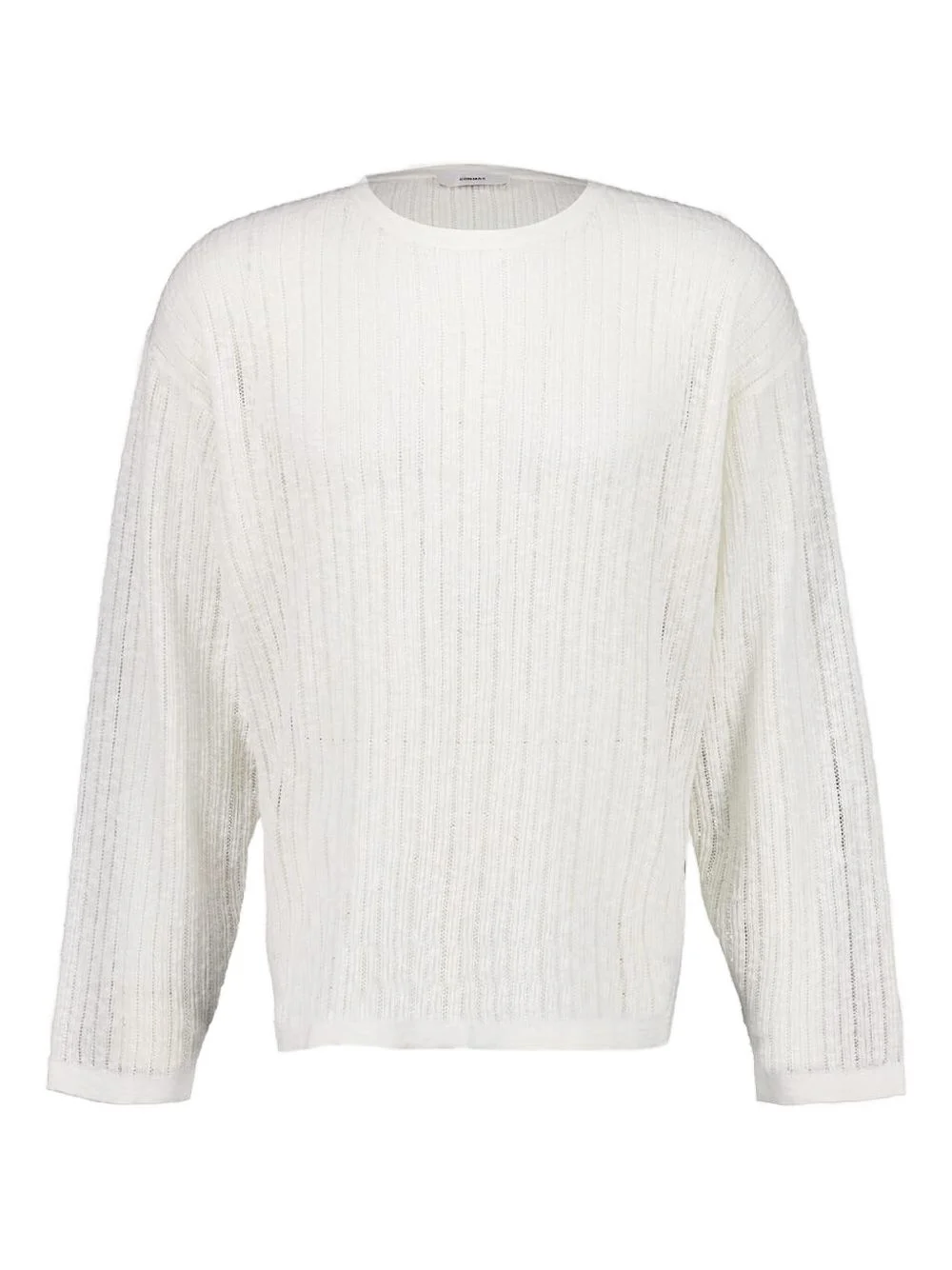 pointelle knit sweater - 1